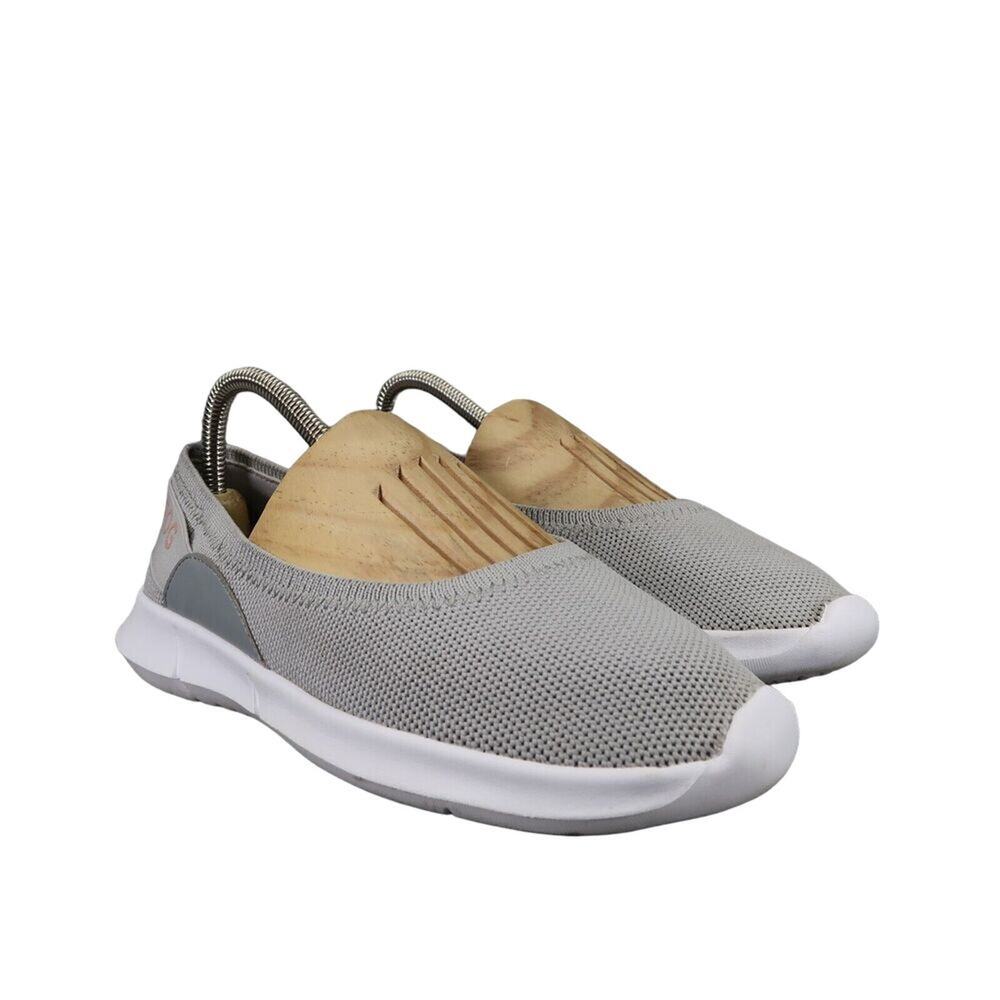 London Fog Shoes Womens 8 Slip On Sneakers Casual Comfort Active Lifestyle Grey
